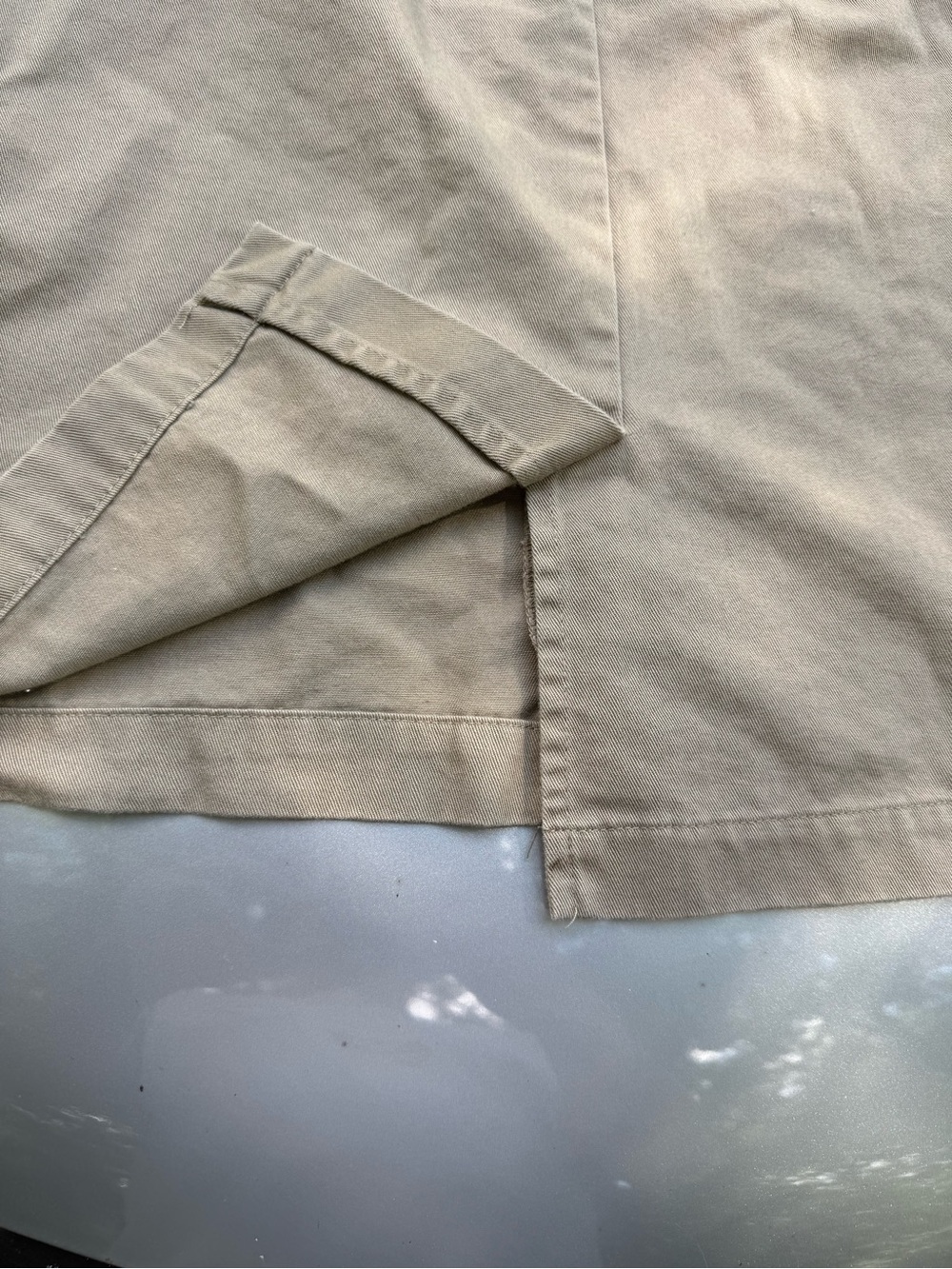 Casual Corner Annex Woman Tan Button-Front Skirt - Picture 5 of 7